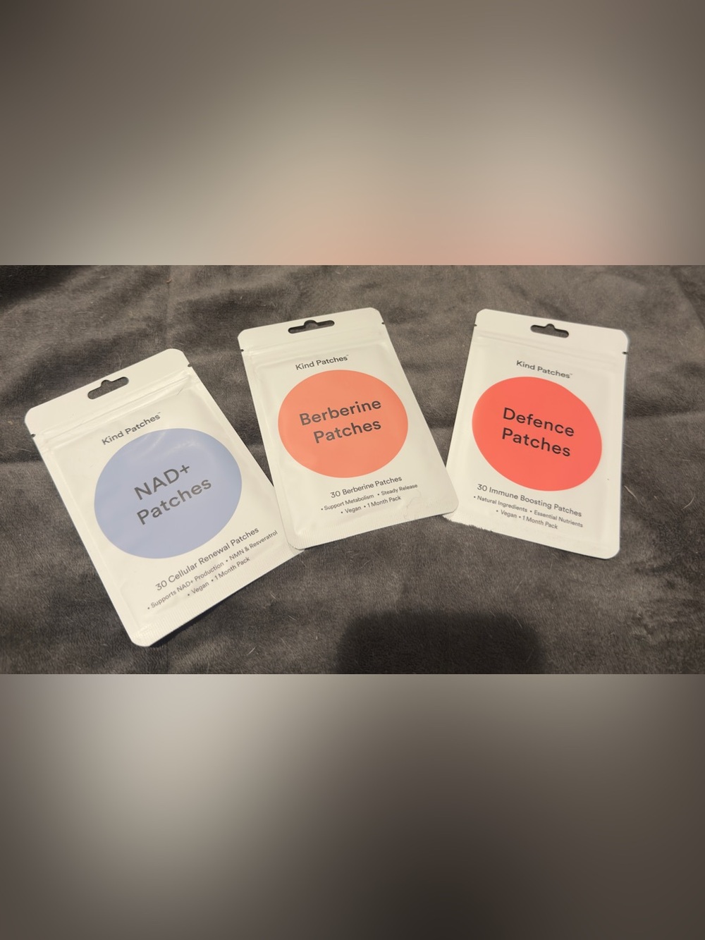 NAD+ Berberine and Defense Kind Patches